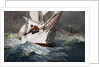 Reefing Sails Around Diamond Shoals, Cape Hatteras by Winslow Homer