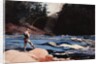 Man Fishing a New England Stream by Winslow Homer