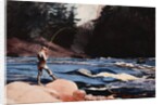 Man Fishing a New England Stream by Winslow Homer