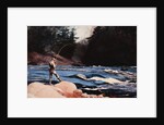 Man Fishing a New England Stream by Winslow Homer