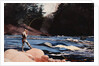 Man Fishing a New England Stream by Winslow Homer
