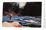 Man Fishing a New England Stream by Winslow Homer