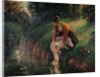 Young Woman Bathing Her Feet in a Brook by Camille Pissarro