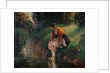 Young Woman Bathing Her Feet in a Brook by Camille Pissarro