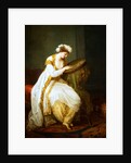 A Woman at Needlepoint by Angelica Kauffmann