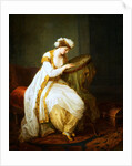 A Woman at Needlepoint by Angelica Kauffmann