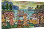 Painting of a Seaside Scene by Maurice Prendergast
