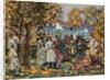 Waterside Park Scene by Maurice Brazil Prendergast
