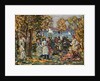 Waterside Park Scene by Maurice Brazil Prendergast