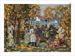 Waterside Park Scene by Maurice Brazil Prendergast