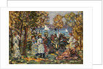Waterside Park Scene by Maurice Brazil Prendergast