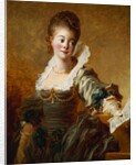 Woman with Sheet Music by Jean-Honore Fragonard