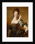 Woman with Sheet Music by Jean-Honore Fragonard