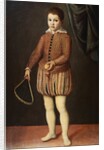 Italian Baroque Portrait of Boy with Racquet and Ball by Anonymous