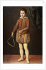 Italian Baroque Portrait of Boy with Racquet and Ball by Anonymous
