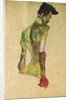 Male Nude in Profile Facing Right by Egon Schiele