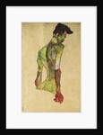 Male Nude in Profile Facing Right by Egon Schiele