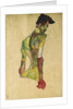 Male Nude in Profile Facing Right by Egon Schiele