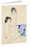 Two Female Nudes by the Water by Egon Schiele