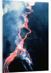 Lava Channel Flowing from Mauna Loa by Anonymous