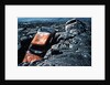 Lava Flow Carrying Automobiles by Anonymous