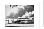 USS Shaw Exploding by Anonymous