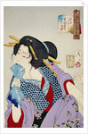 Looking in Pain: The Appearance of a Prostitute of the Kansei Era by Yoshitoshi