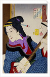 Looking as if She Is Enjoying Herself: The Appearance of a Teacher During the Kaei Period by Yoshitoshi