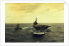 USS Saratoga and USS Samuel Eliot Morison Underway in the Atlantic by Anonymous