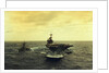 USS Saratoga and USS Samuel Eliot Morison Underway in the Atlantic by Anonymous