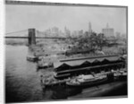 Piers by Brooklyn Bridge, New York by Anonymous