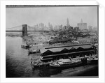 Piers by Brooklyn Bridge, New York by Anonymous