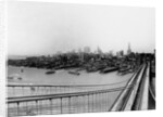Lower Manhattan From the top the Brooklyn Bridge by Anonymous