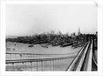Lower Manhattan From the top the Brooklyn Bridge by Anonymous