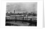 The S.S. Mauretania and New York City Skyline by Anonymous