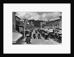 Horse-Drawn Carriages and Storefronts on Mackinac Island by Anonymous