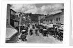 Horse-Drawn Carriages and Storefronts on Mackinac Island by Anonymous