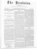 First Issue of The Revolution Suffrage Newspaper by Anonymous