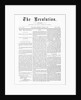 First Issue of The Revolution Suffrage Newspaper by Anonymous