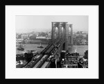 Brooklyn Bridge Over East River and Surrounding Area by Anonymous