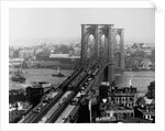 Brooklyn Bridge Over East River and Surrounding Area by Anonymous