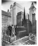 Trinity Church and Surrounding Skyscrapers, New York by Anonymous