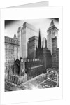 Trinity Church and Surrounding Skyscrapers, New York by Anonymous