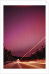 Aurora Borealis over Alaska Highway by Anonymous