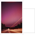 Aurora Borealis over Alaska Highway by Anonymous