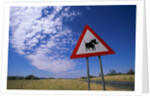 Warthog Crossing Sign by Anonymous