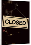 Closed Sign at Pike Place Market by Anonymous