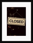 Closed Sign at Pike Place Market by Anonymous