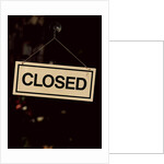 Closed Sign at Pike Place Market by Anonymous