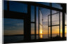 Sunset Reflected on Windows by Anonymous